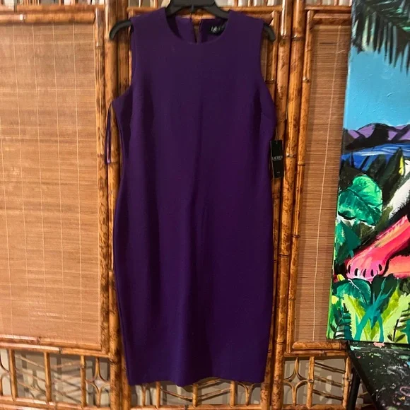 Lauren Ralph Lauren NWT Purple Dress - Picture 3 of 8